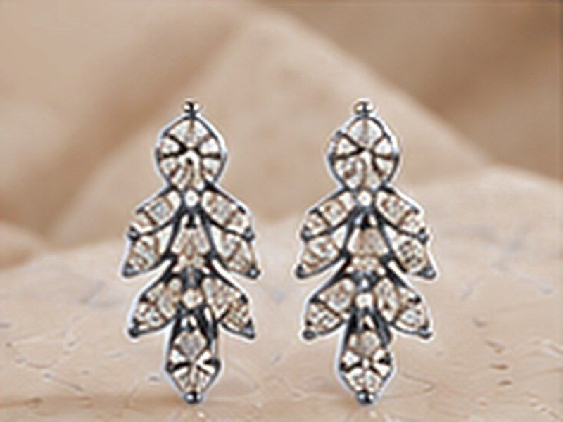 Aretes Hoja de Plata