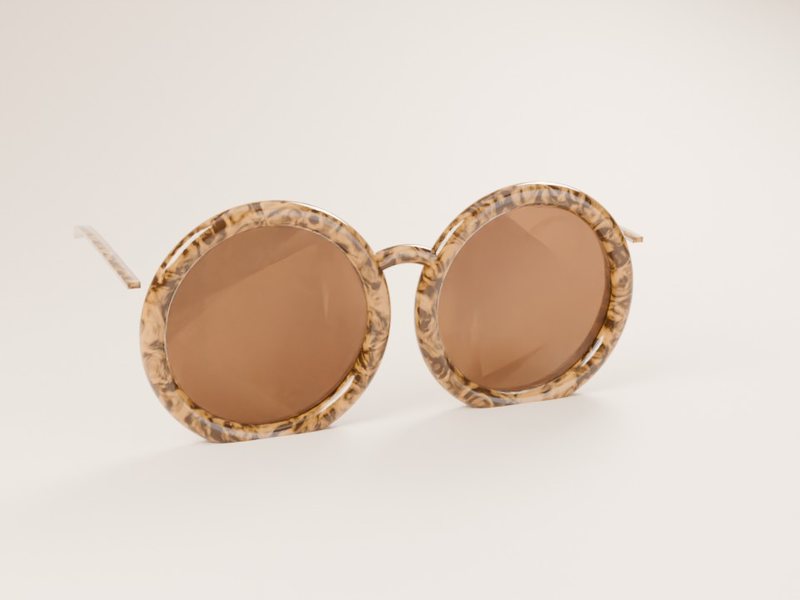Lentes de sol redondos carey
