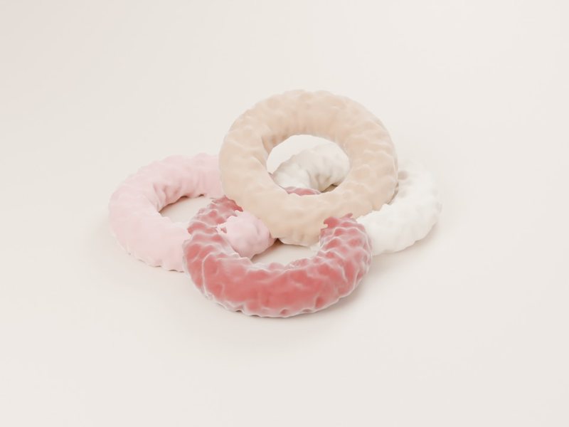 Set de scrunchies de terciopelo (4 pzas)