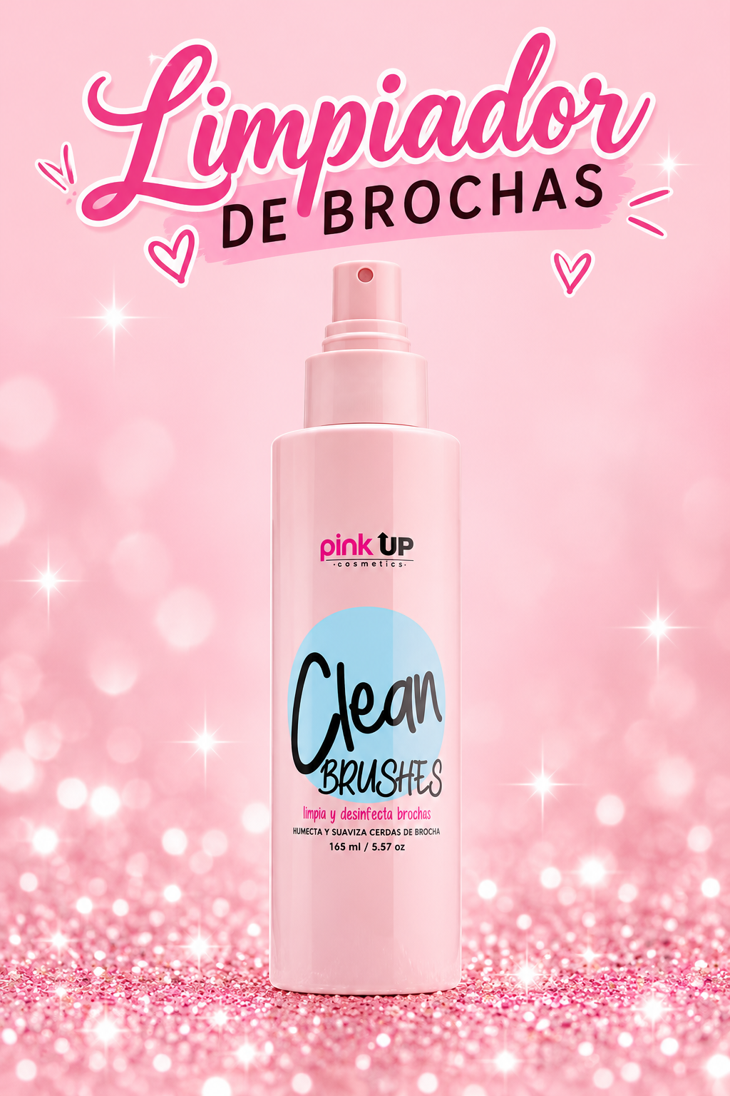 Limpiador de brochas Clean brushes Pink Up