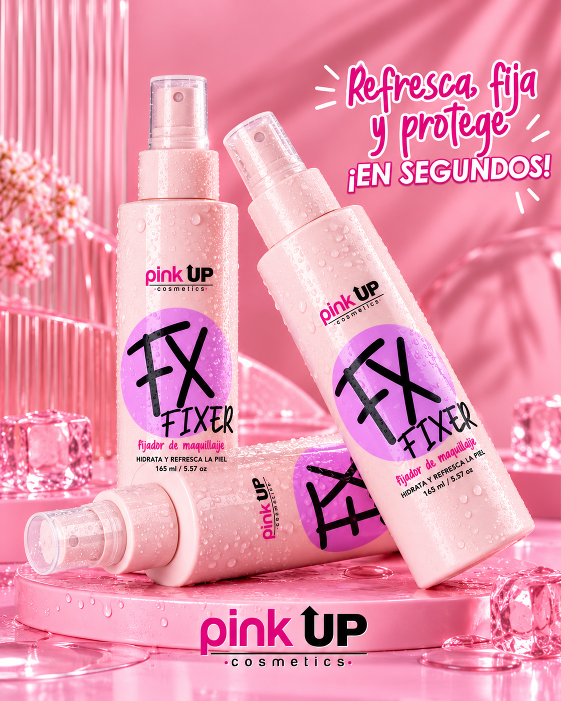Fijador de Maquillaje Pink Up Fx Fixer