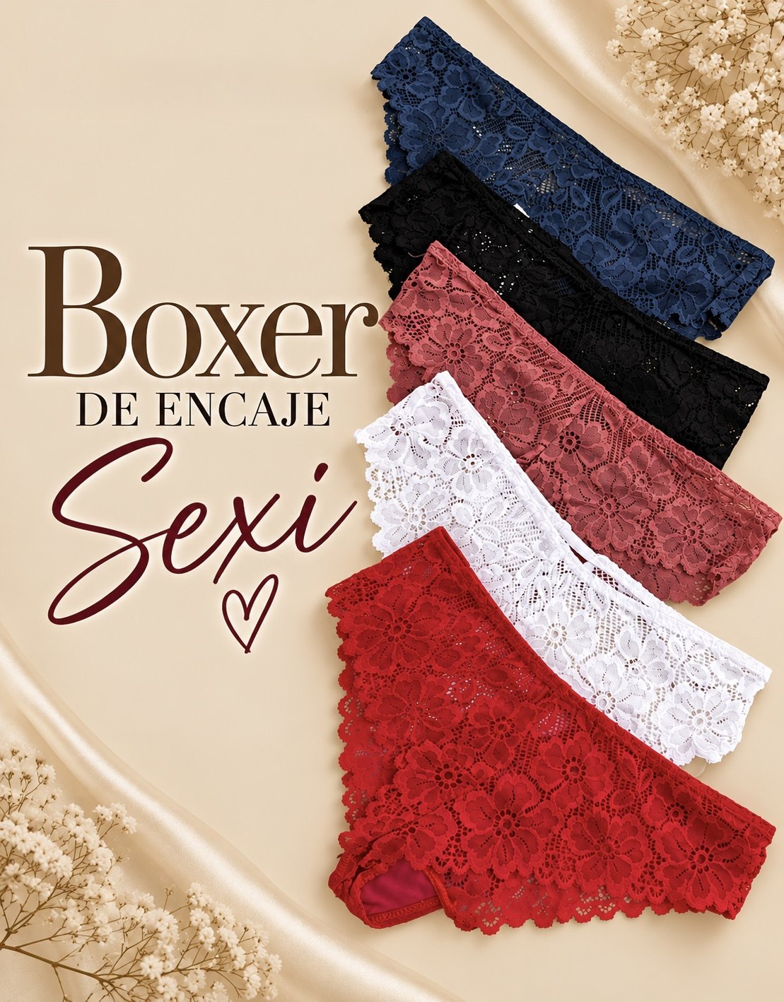 Boxer de encaje